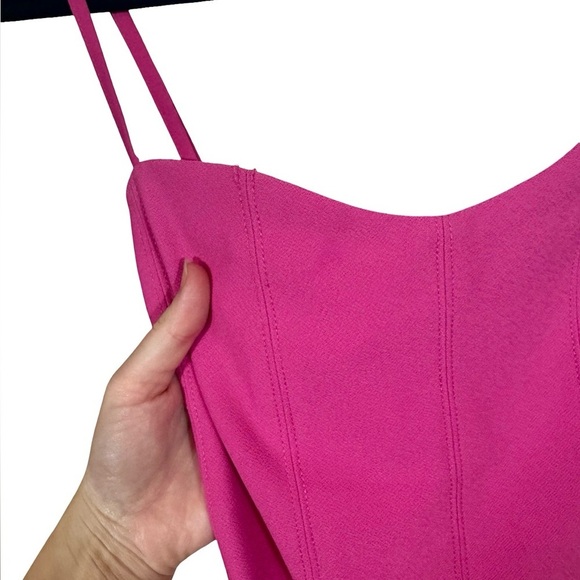 Abercrombie & Fitch Corset Clasp-Back Cut Out Mini Dress Hot Pink- Still Selling - Picture 14 of 15